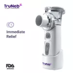 TruNeb™ Portable Nebulizer, Nebulizer Machine for Adults and Kids, Battery-Operated Nebulizer of Cool Mist, Ultrasonic Mesh Nebulizer for Breathing Problems, Used at Home, Office, Travel