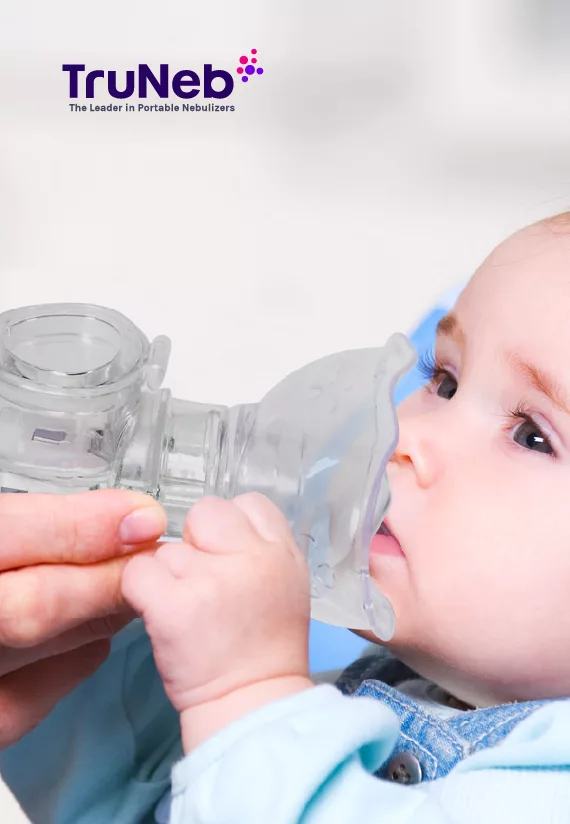 Baby using TruNeb Portable Nebulizer Machine in & near Lakeland, FL